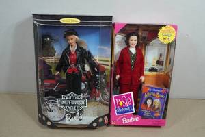 Harley Davidson and Rosie ODonnell Barbie Dolls