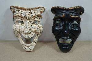 Ceramic Theatrical Masks