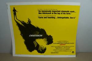 Original 1976 Obsession Movie Poster