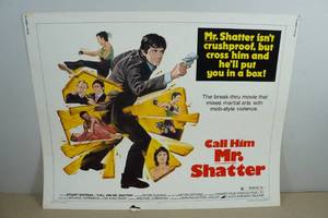 Original 1975 Call Him Mr Shatter Movie Poster