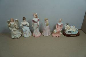 Assorted Decorative Victorian Lady Figurines
