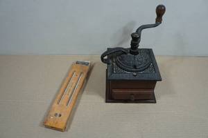 Vintage Cast Iron Coffee Grinder and Knife Sharpener