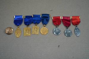 Vintage Illinois Band and US Medals