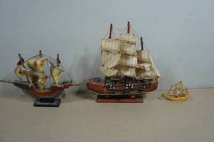 Vintage Wooden Ship Models