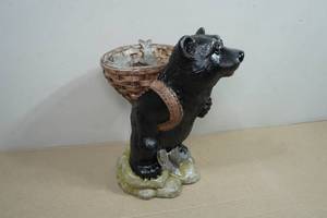 Fishing Black Bear Garden Art