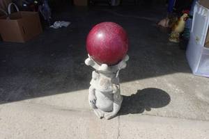 Frog Prince Gazing Ball Statue