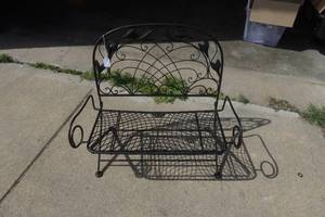 Wrought Iron Garden Bench