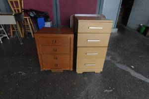 2 Vintage Side Tables with Drawers