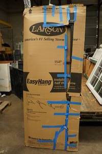 Larson Storm Door 32 Brown Brushed Nickel