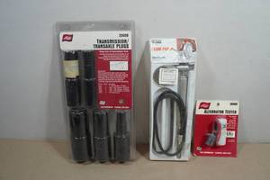 Lisle TransmissionTransaxle Plugs, Fluid Pump, and Alternator Tester