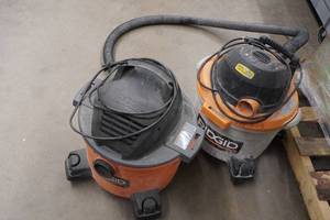 2 Ridgid WetDry Vacs