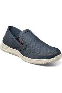 Brand New - Nunn Bush Conway EZ Mens Moc Toe Slip On, Charcoal,14 M