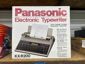 Panasonic Electronic Typewriter - Everything Included in Box