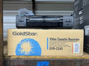 GoldStar Video Cassette Recorder GVR-C245 Everything Included in Box