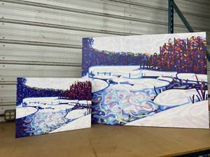 Lot of 2 Canvas Prints - Decorations for the Wall