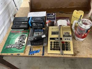 Lot of Vintage Antique items, Camera, Marbles, Beer Stein and More
