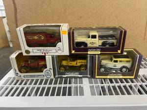 Lot of 5 - Ertl Collectible Diecast Cars  Toys