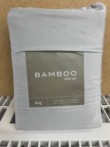 Brand New - Grey Bamboo Sheet Set - King