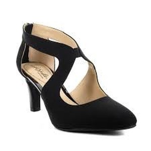 Brand New - Life stride womans Black dress shoes, high heels, size 9.5