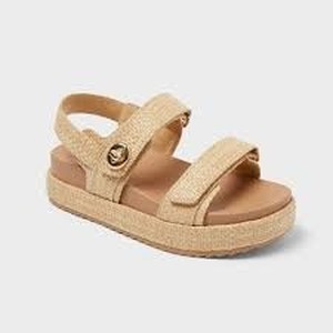 Brand New - Girls Tan sandals size 8