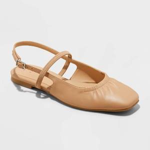 Brand New - Womens Vada Slingback Scrunch Toe Flats - A New Day Size 8.5