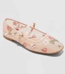 Brand New - Wild Fable Elsa Mesh Ballet Flats Floral Size 8.5