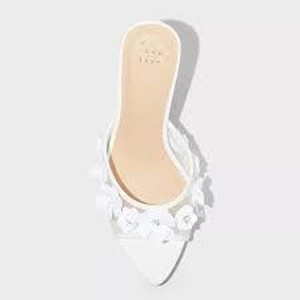 Brand New - A New Day Lupita Mesh Rhinestone Floral Heeled Size 11