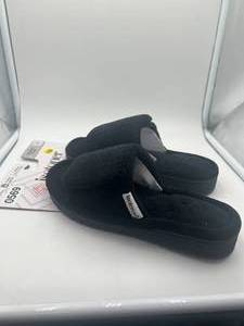Brand New - Isotoner Womens Sculpted Terry Adjustable Open Toe Slide Slippers Size 6.5