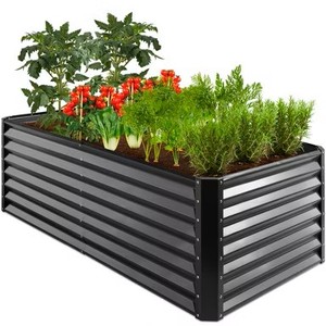 The Best Choice Products SKY8713 is a 48x24x30-inch elevated, galvanized steel raised garden bed in black