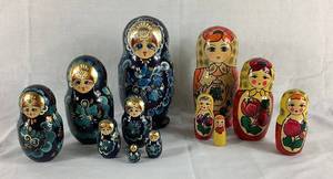 Hand Painted Traditional Matryoshka Wooden Russian Nesting Dolls Sets