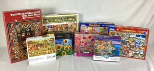 Bundle of 8 Jigsaw Puzzles - Five 1000pc, Two 500 Pc and One 600 Pc