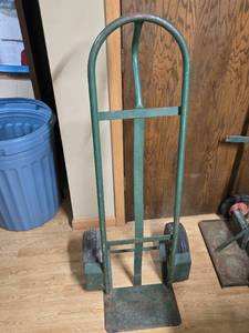 Green Metal Two-Wheel Hand Truck Dolly