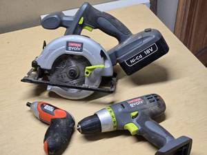 Craftsman Evolv Cordless Power Tools Set including Circular Saw, DrillDriver, and Black & Decker Screwdriver