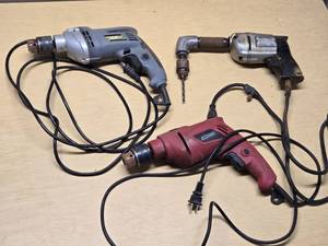 Performax 7.0 AMP and Tool Shop 4.5 AMP Hammer Drills with Black & Decker 38 Drill - The Tool Shop Sparks Inside
