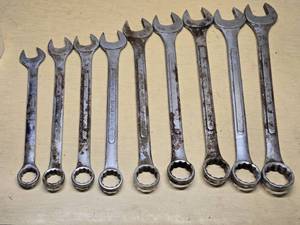 Open-End Box Wrenches ranging from 1-18 to 2 inches
