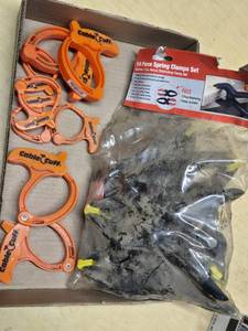 Cable Cuff and Spring Clamps Set including 14 Piece Spring Clamps Set and Cable Cuff Accessories