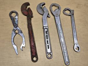 Wrench and Pliers Lot Including Drop Forged Alloy Steel