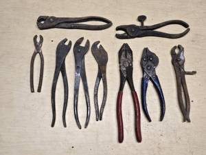 Lot of Vintage Hand Tools including Pliers and Wire Cutters