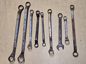 Set of Vintage Wrenches Including S-K, Craftsman, and Buffalo