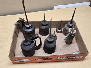 Collection of Vintage Oil Cans