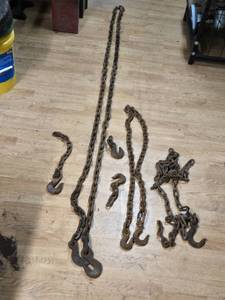 Heavy Duty Chains with Hooks and Connectors - Long one is 160