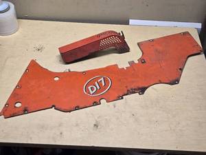 Allis-Chalmers D17 Tractor Parts including Side Panel and Exhaust Cover