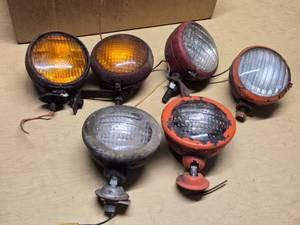 Vintage Tractor or Vehicle Lights Lot