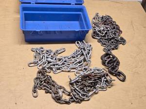 Chains and Blue Storage Box