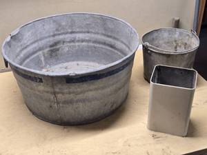 Galvanized Metal Buckets and Containers