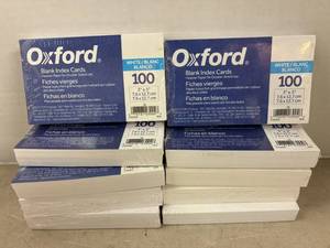 Blank Index Cards