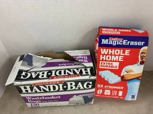 Wastebasket Bags and Magic Erasers