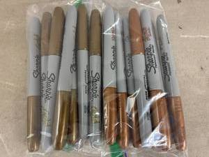 Sharpie Bronze and Gold Metallic Markers
