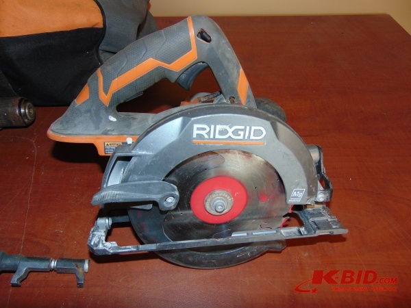 lot 22 image: Rigid Cordless Power Tool Set