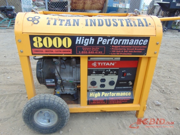 lot 48 image: 8000 Watt Titan Industrial Generator
